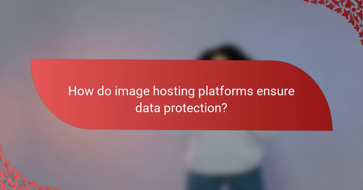 How do image hosting platforms ensure data protection?